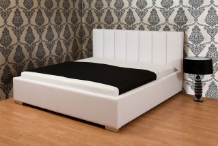 Luxusní bílá postel Adonis Excelence, postele Aksamite