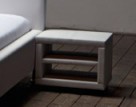 Noční stolek Allegado 2 bez zásuvek, postele Aksamite
